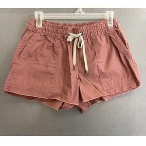 Vuori Womens Ripstop Shorts Rose Pink Organic Cotton Elastic Waist XS VW385